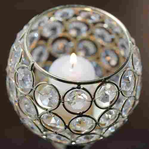 Fancy Crystal Candle Holder
