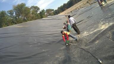 Black Co-Extruded Hdpe And Ldpe Geomembrane