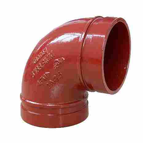 90 Elbow Grooved Ductile Iron Grooved Pipe Couplings And Fittings