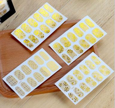 Golden Lace Nail Sticker