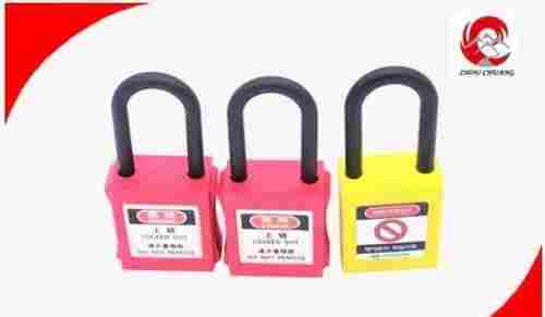 81g Safety Lockout Padlocks ABS Body 8 Colors 38 Mm Short Nylon Shackle