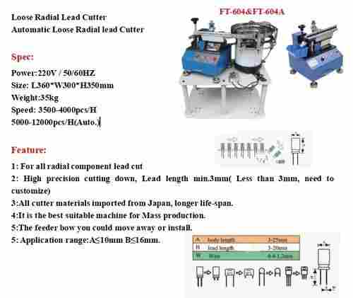 Radial Lead Cutter Machine