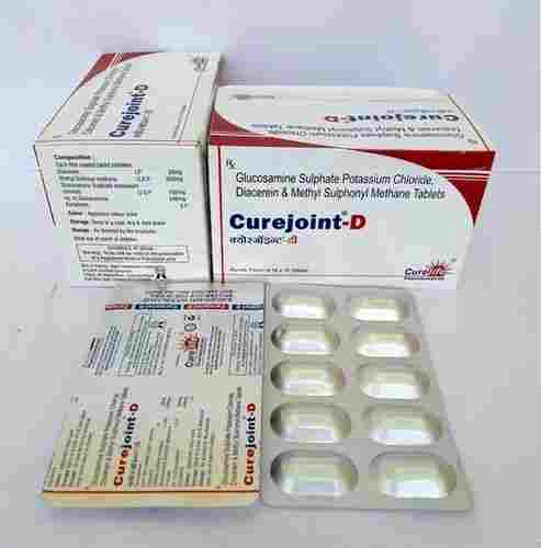 Glucosamine Sulphate 750 mg. Diacerein 50 mg. Methyl sulfonyl Methane 200 mg. Tablets