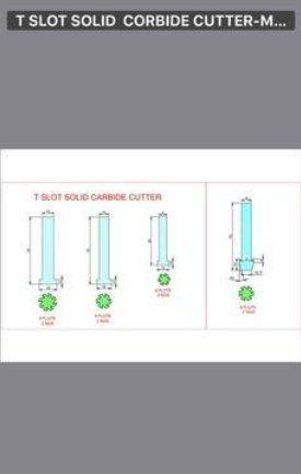 Solid Carbide T-Slot Cutter/Under Cutter 