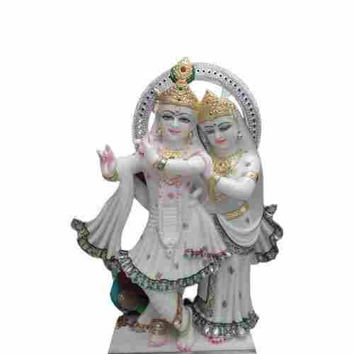 Decorative Marble Radha Krishna Sculpture