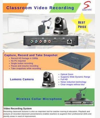 Video Camera for Classroom-Lecture Capture & Event Recording (Saatvik)