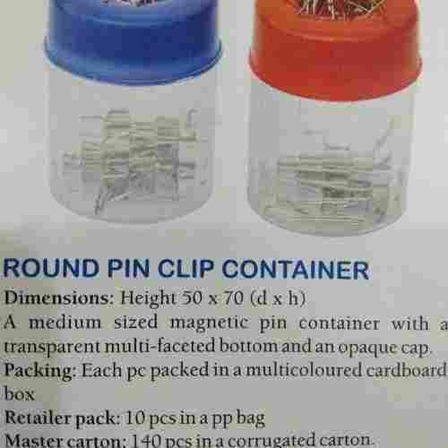 Round Pin Clip Containers