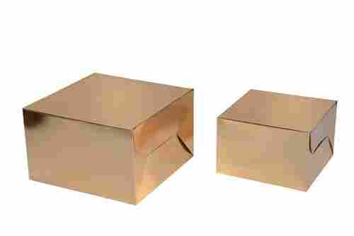 Cake Box in Golden Color