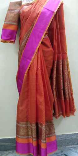 Various Colors Available Maheshwari Silk Blended Sarees