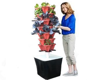 Purple Color Fully Automatic Self-Watering Tower Garden
