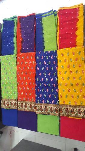 Mutli Color Unstitched Designer Salwar Suits