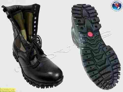 Perfect Finish Black Para Commando Boots