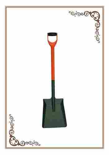 Carbon Steel Square Mouth Shovel With Plastic Handle And Double Mould Grip