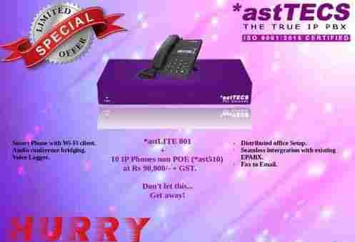 An Exclusive Offer *astLite 801 with 10 IP-Phones
