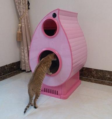 White/Grey/Pink Automatic Cat Litter Robot