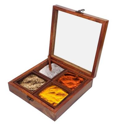 Waterproof Wooden Spice Box