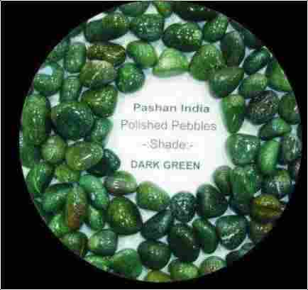 Dark Green Polished Pebbles
