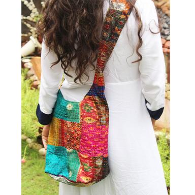 Multi-Color Indian Cotton Banjara Jhola Patchwork Bags