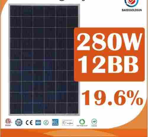 280W 12BB Solar Panel For Home Using