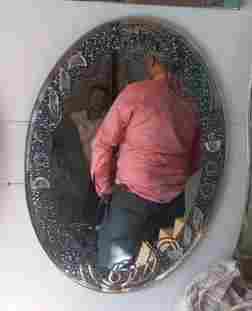 Oval Shape Designer Mirror