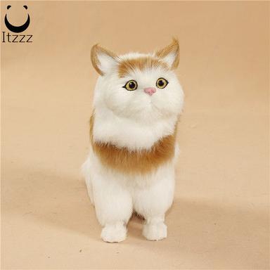 Indoor Synthetic Fur Cute Cat