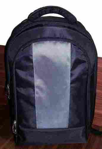 Two Zipper Polyester Fabric Backpack