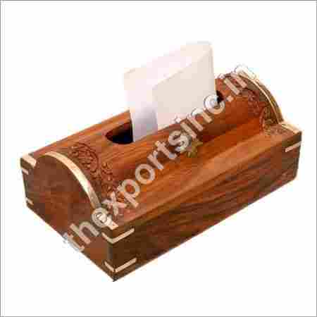 Antique Wooden Tissue Box