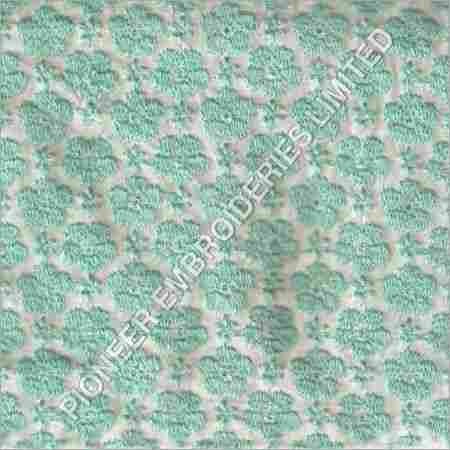 Embroidered Green Designer Fabric
