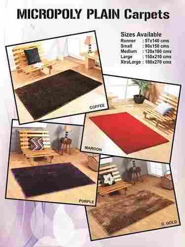 Micropoly Plain Shaggy Carpet