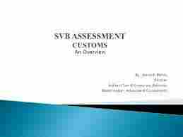 Customs SVB Formalities