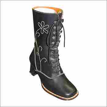 Girls Fancy Leather Boots