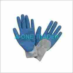 Knitted Cotton Latex Hand Gloves