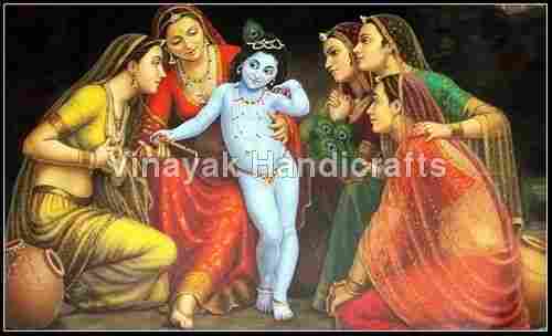 Bal Krishna Oil Painting