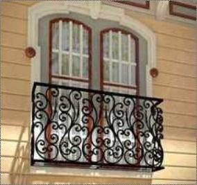Rolling Casting Iron Balcony Grills