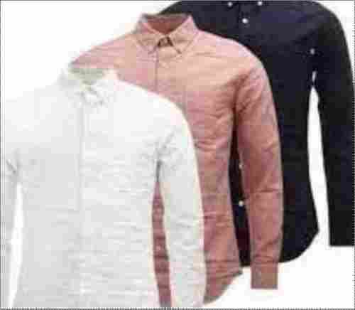 Mens Cotton Full Sleeves Plain Shirt