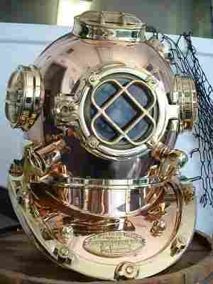Copper Brass London Scuba 18'' Divers Diving Helmet Royal Navy Marine