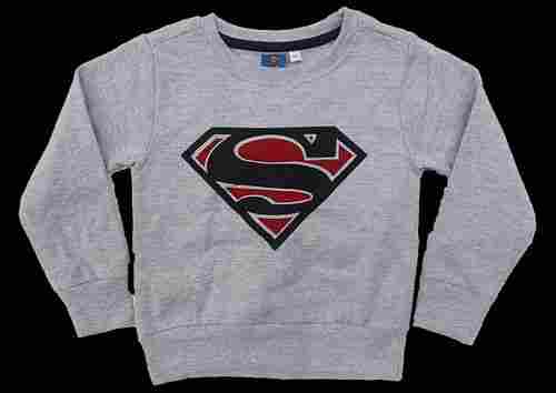 Girls Boys Children Superman Sweatshirt Cotton Pullover Top