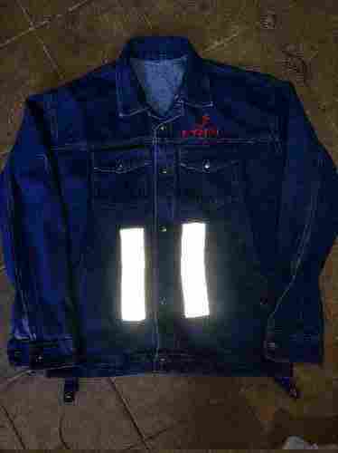 Reflective Tape Jeans Jacket