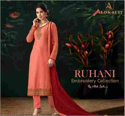 RUHANI Embroidery Designer Suits-5