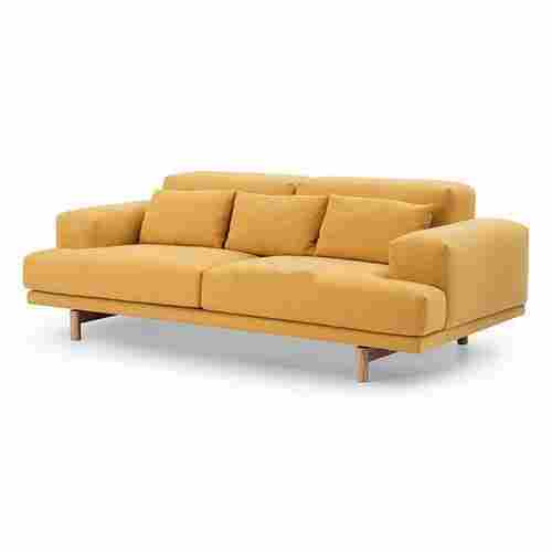 Scandinavian Style Wooden Frame Three Seater Fabric Sofa Set