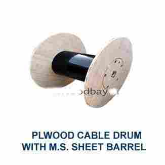 Plywood Cable Drum With Ms Sheet Barrel