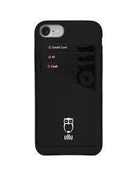 Black Wallet Phone Case Design: Bar