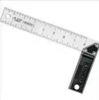 L Shaped Try Square Application: Measuring Work