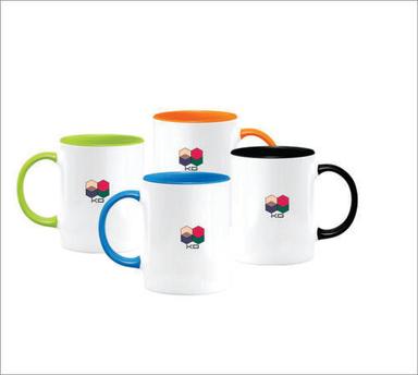 Promotional Printed Round Advertising Mug With Glossy Finish Size: Customized