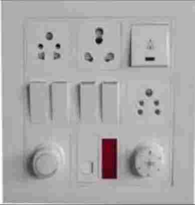 White Modular Electric Switch