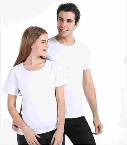 Half Sleeves Couple Plain T- Shirts