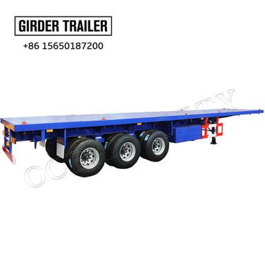 3 Axles 40Ft Container Flatbed Semi Trailer Length: 12400*2500*1550 Millimeter (Mm)