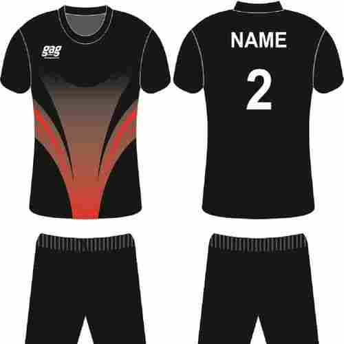 Black Soccer Jersey Set