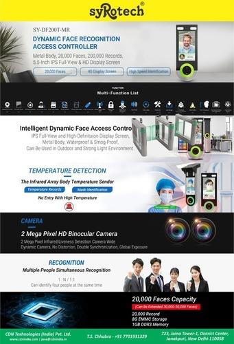 syRotech SY-DF200T-MR Dynamic Face Recognition Access Controller Temperature Detection System