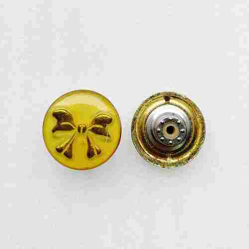17mm Custom Fashion Metal Gold Butterfly Logo Alloy Jean Button for Garment Accessories HD118-19